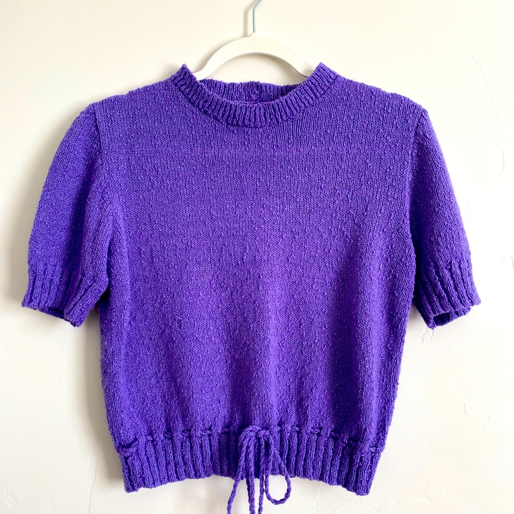 Vintage Short Sleeve Sweater